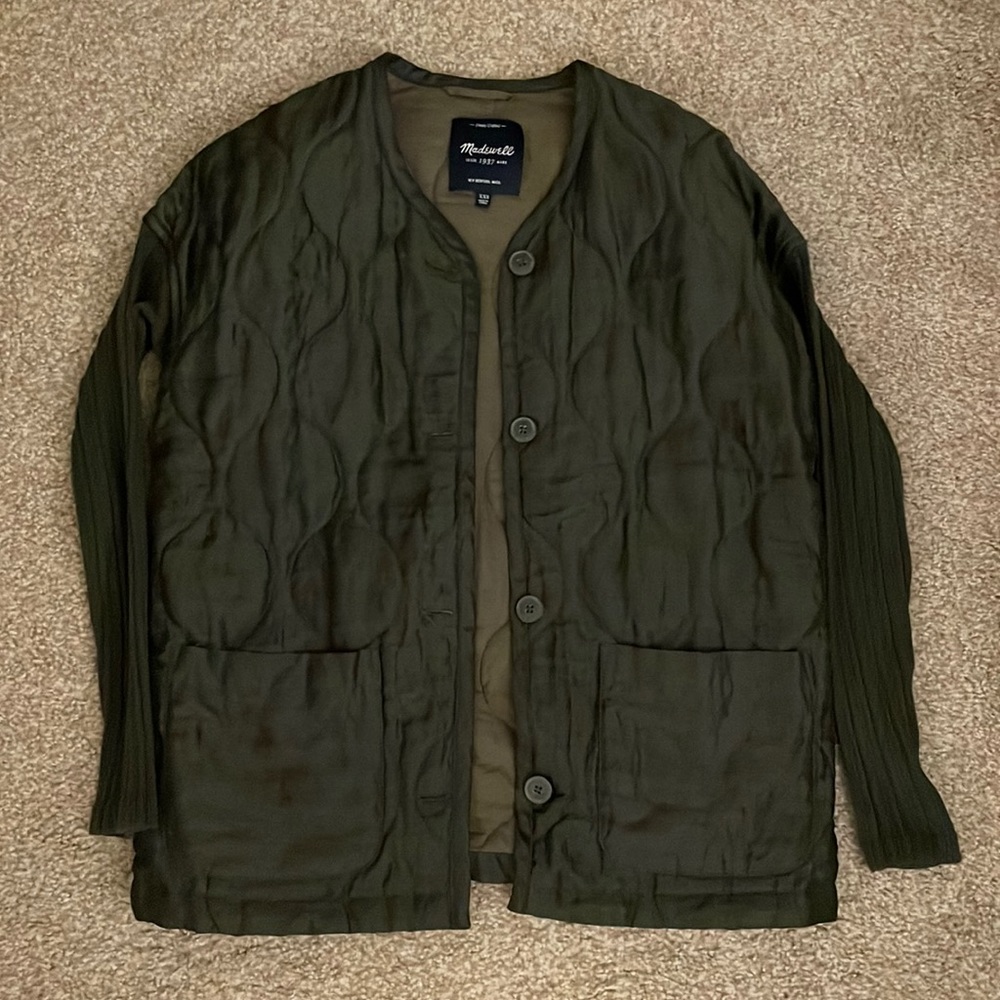 MADEWELL Quilted Army Green Jacket